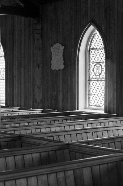 Church Window B&W