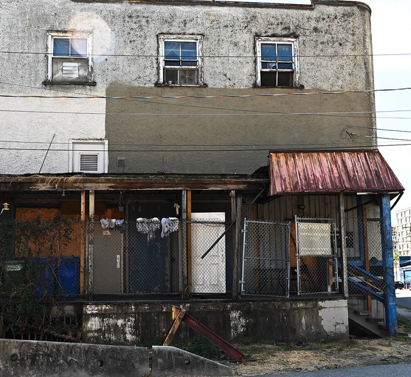 Old building in rough